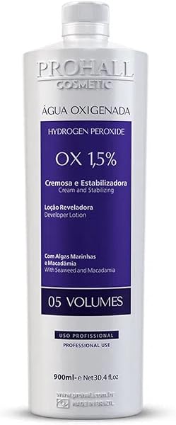 Água Oxigenada Revelador 5 Volumes 1,5% 900 ml Prohall