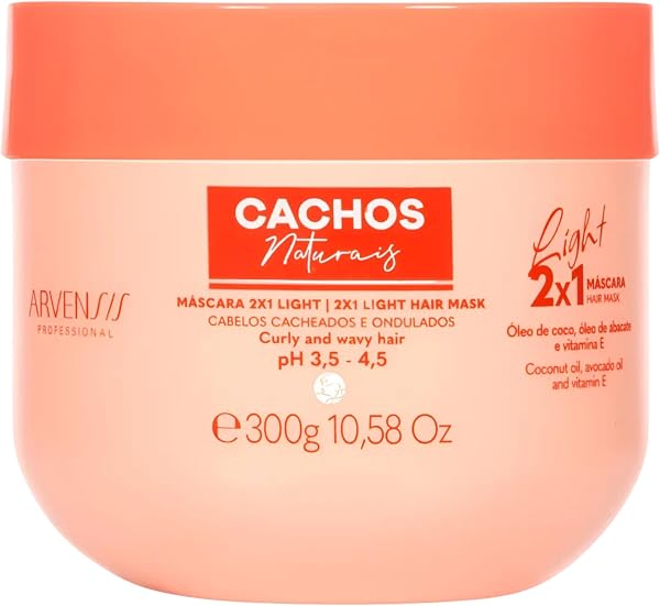 Arvensis Máscara Capilar 2x1 Light Cachos Naturais 300 g