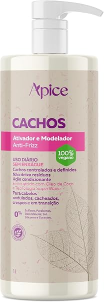 Ativador e Modelador Apice Anti-Frizz Cachos Hidratação e Definição