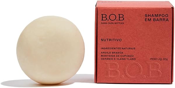 B.O.B Shampoo em Barra Nutritivo 80 g