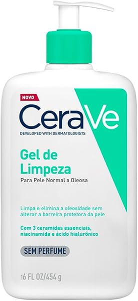 CeraVe Gel de Limpeza Facial com Ácido Hialurônico e Niacinamida