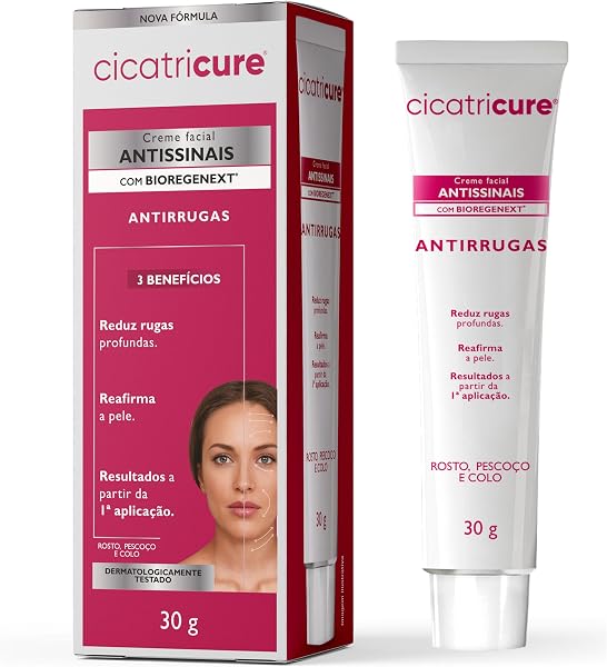 Cicatricure Creme Facial Antissinais com Peptídeos e Ácido Hialurônico 30g