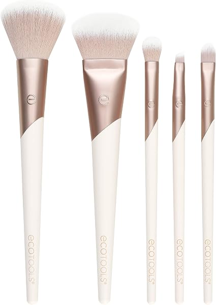 ECOTOOLS Kit de Pincéis Luxe Natural Elegance 5 Peças