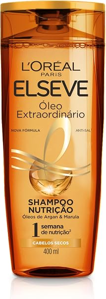 Elseve Óleo Extraordinário, Shampoo para Cabelos Secos, 400ml