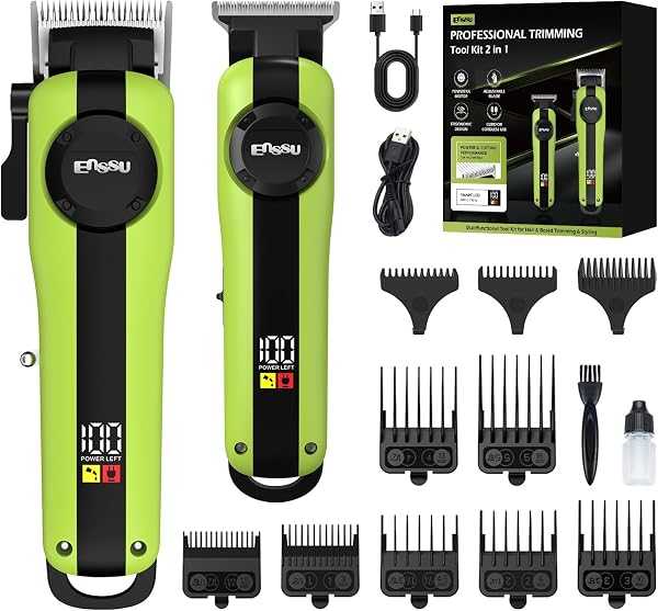 ENSSU Máquina de Cortar Cabelo Profissional 2 em 1