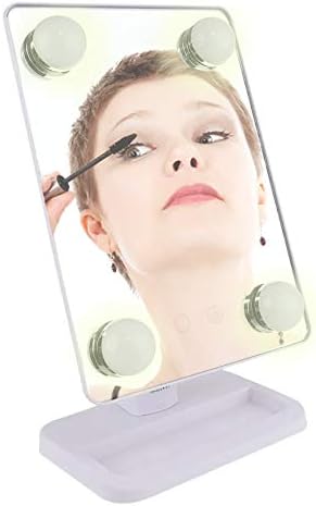 Espelho para maquiagem Vivitar Vanity Mirror com iluminação por LED e rotação 360° - Branco
