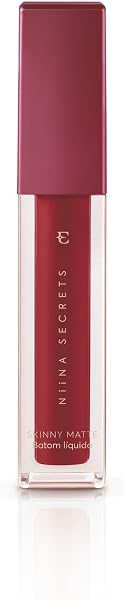 Eudora Niina Secrets Batom Líquido Skinny Matte Vermelho Hibisco 5ml