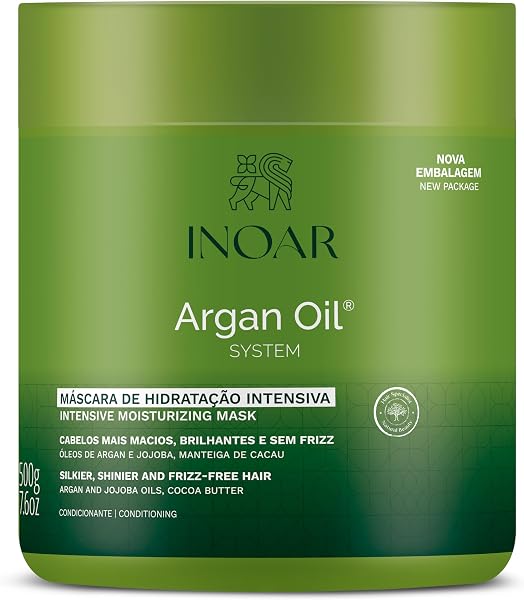 Inoar Argan Oil Máscara Capilar Hidratação Profunda