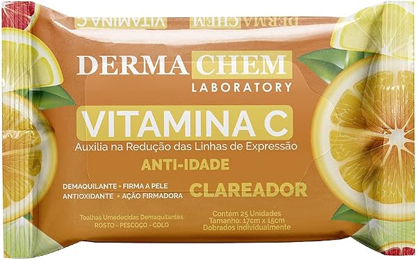 Lenços Demaquilantes Vitamina C Derma Chem