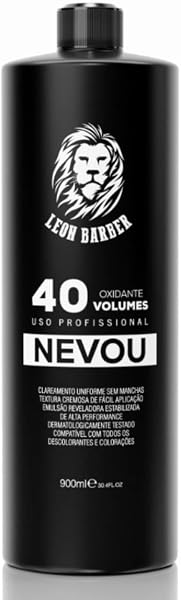Leon Barber Água Oxigenada 40 Volumes 900 ml, Creme