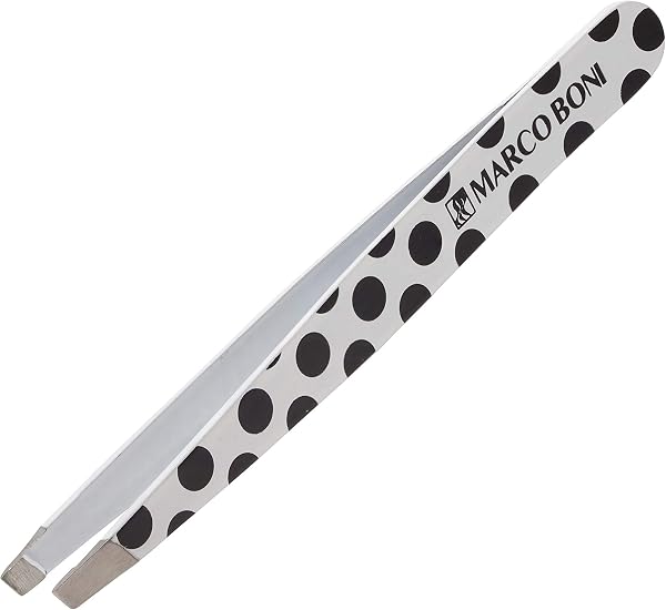 Marco Boni Pinça Decorada Geométrica Ponta Chanfrada Aço Inox 6128B Estampas Sortidas