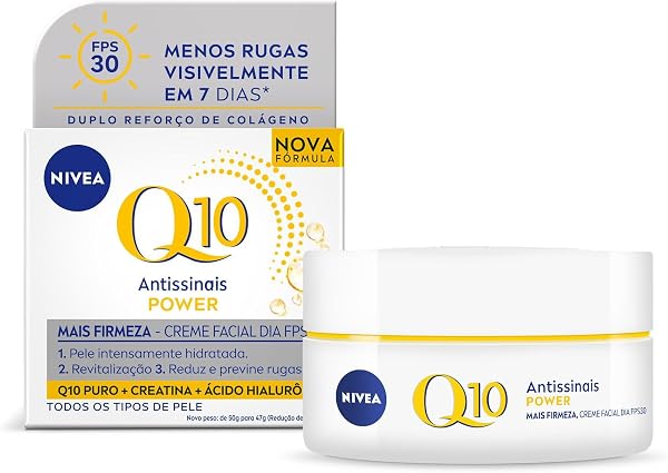 NIVEA Creme Facial Antissinais Q10 Power Dia FPS 30 47g