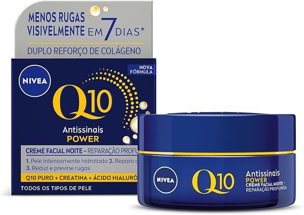 NIVEA Creme Facial Antissinais Q10 Power Noite 49g