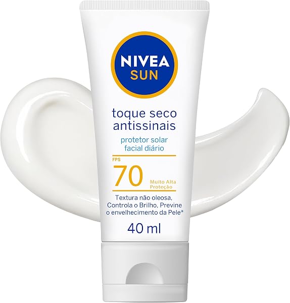 NIVEA SUN Protetor Solar Facial Toque Seco FPS 70 40ml