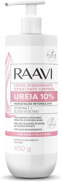 Raavi Creme Hidratante Corporal com Ureia 10% 450g