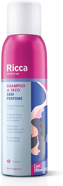 Ricca Shampoo a Seco Sem Perfume 150ml