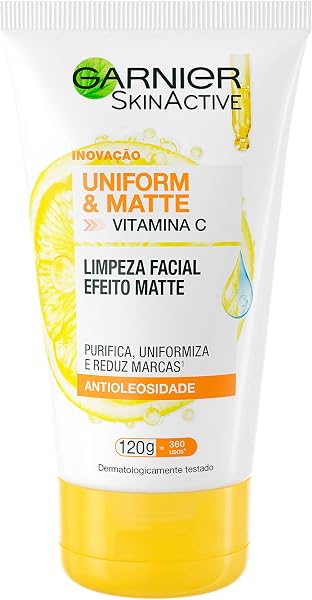 Sabonete Facial Uniform & Matte Garnier Vitamina C 120 g