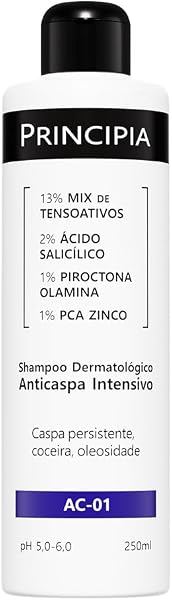 Shampoo Dermatológico Anticaspa Intensivo Principia AC-01 250 ml