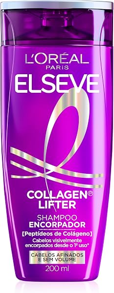 Shampoo para Cabelos Finos Elseve L'Oréal Paris Colágeno Encorpador 200ml