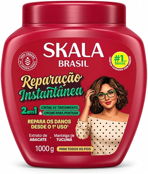 Skala Brasil Creme de Tratamento Reparação Instantânea 2 em 1 1kg