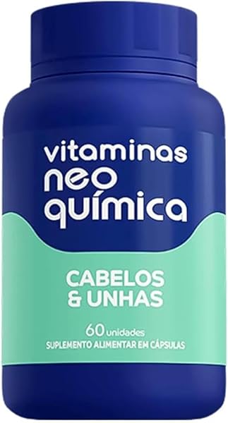 Suplemento Alimentar Cabelos e Unhas Vitaminas Neo Química, 60 unidades